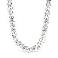 Brette Adjustable CZ Tennis Necklace