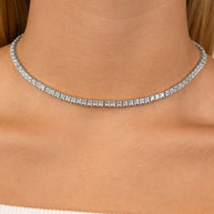 Brette Adjustable CZ Tennis Necklace