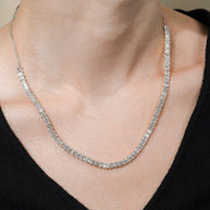 Brette Adjustable CZ Tennis Necklace