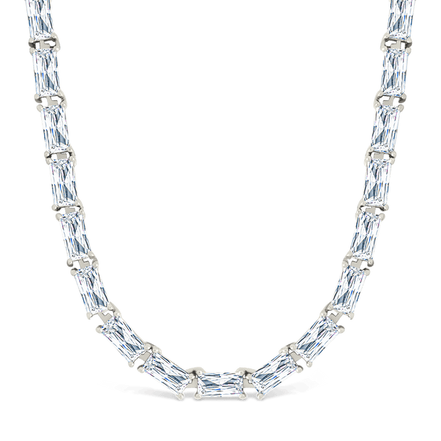 Blanche Adjustable CZ Tennis Necklace