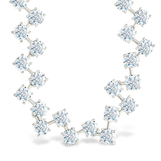 Carson Adjustable CZ Tennis Bolo Necklace