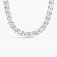 Marisol Princess Cut CZ Tennis Necklace