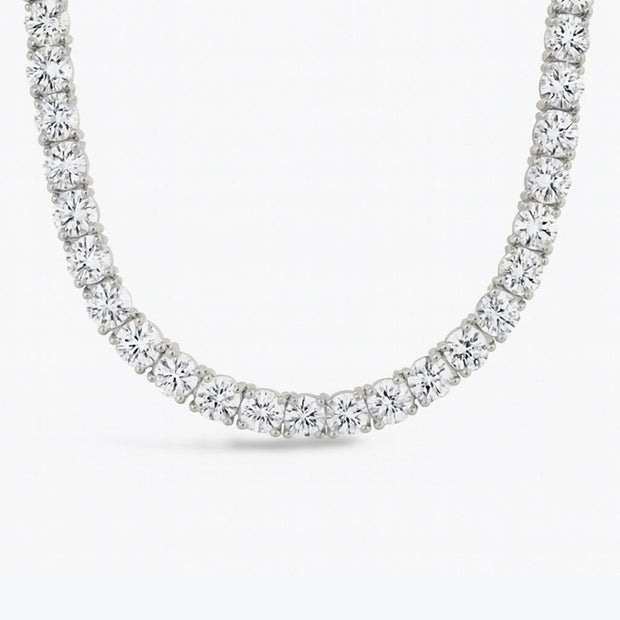 Marisol Round Cut CZ Tennis Necklace