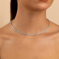 Madeline Baguette Tennis Necklace