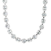 Kite Cut Tennis Necklace