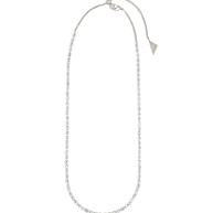 Elongated Hexagon Cut Tennis Necklace