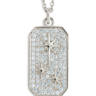 Pave CZ North Star Pendant