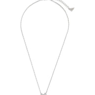 Sterling Silver Mabel CZ Heart Pendant Necklace