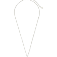Sterling Silver Round CZ Prong Set Pendant