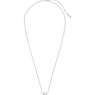 Sterling Silver Heart Bezel Set Pendant