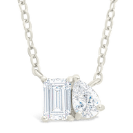 Sterling Silver Guinevere CZ Necklace