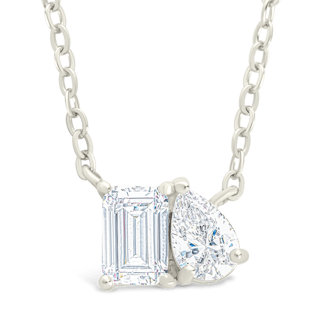 Sterling Silver Guinevere CZ Necklace