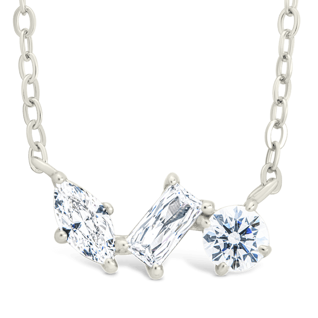 Sterling Silver Trio Cut Pendant