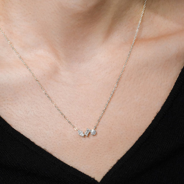 Sterling Silver Trio Cut Pendant