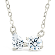 Sterling Silver Carolyn CZ Necklace