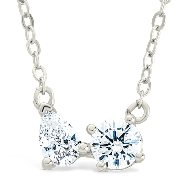 Sterling Silver Carolyn CZ Necklace