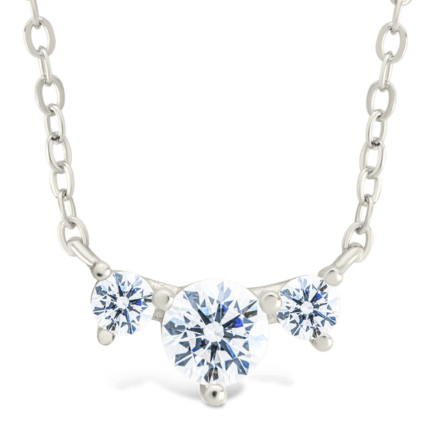 Sterling Silver Robin CZ Necklace