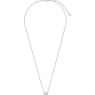 Sterling Silver CZ Disc Pendant