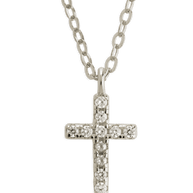 Sterling Silver Sinead Sparkling Cross Pendant
