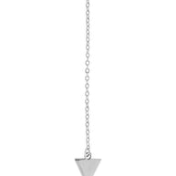 Triple Layer Triangle Drop Chain Necklace