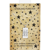 The Lovers Tarot Card Necklace
