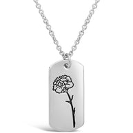 Birth Flower Pendant