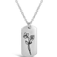 Birth Flower Pendant