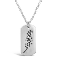 Birth Flower Pendant