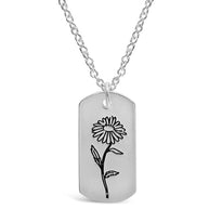 Birth Flower Pendant