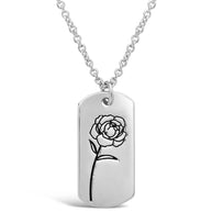 Birth Flower Pendant