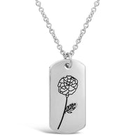 Birth Flower Pendant