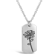 Birth Flower Pendant