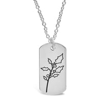 Birth Flower Pendant