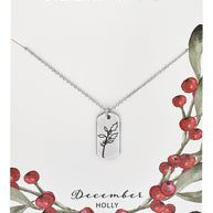 Birth Flower Pendant