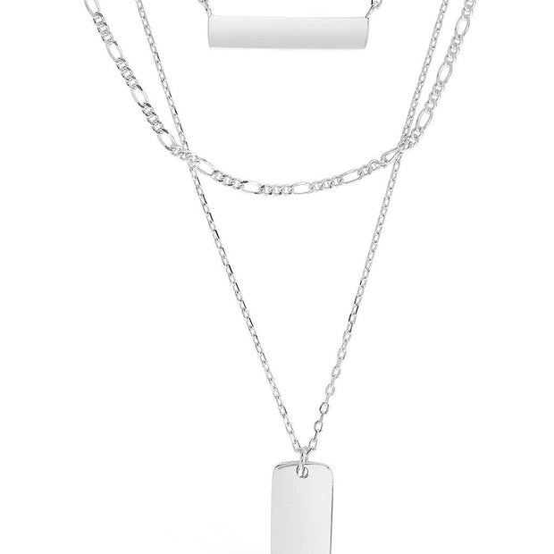 Triple Layered Bar Necklace