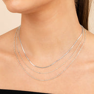 Dainty Three Layer Chain Necklace