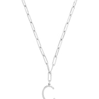 Braided Initial Pendant Necklace