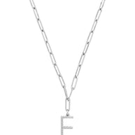 Braided Initial Pendant Necklace