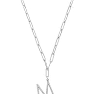 Braided Initial Pendant Necklace