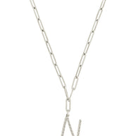 Braided Initial Pendant Necklace