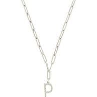 Braided Initial Pendant Necklace