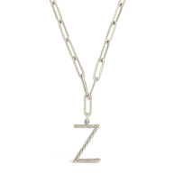 Braided Initial Pendant Necklace