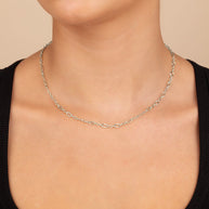Elysia Delicate Mixed Link Chain Necklace