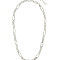 Tegan Textured Long Link Necklace