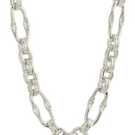 Tegan Textured Long Link Necklace