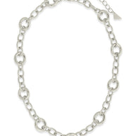 Carter Round Statement Link Necklace