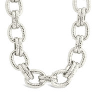 Kamora Textured Chain Link Necklace