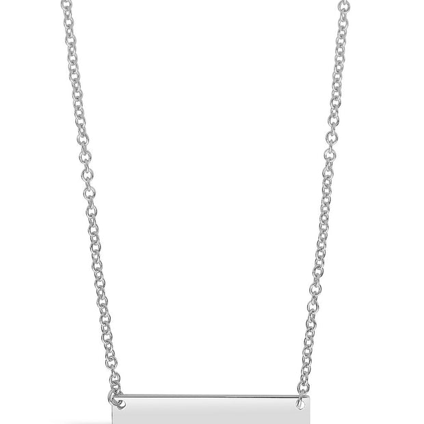 Sterling Silver Mini Bar Pendant