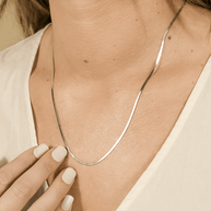 Sterling Silver Herringbone Chain