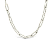 Sterling Silver Paperclip Chain Necklace